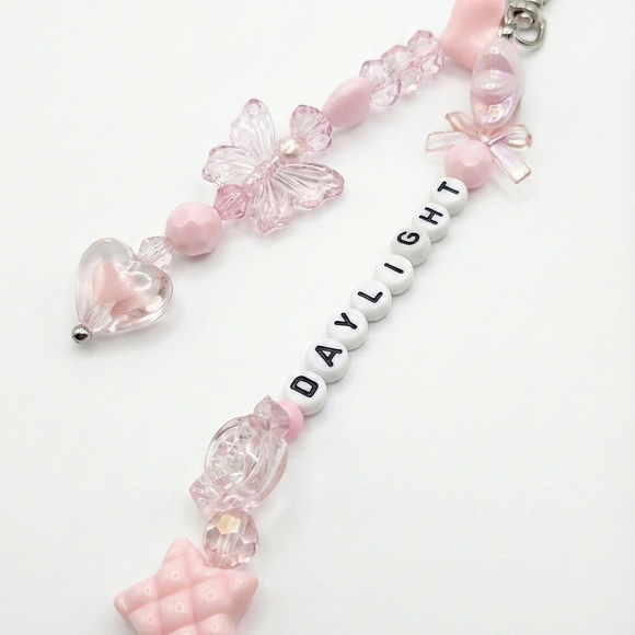 Taylor Swift Accessories - Taylor Swift Pink and White Keychain